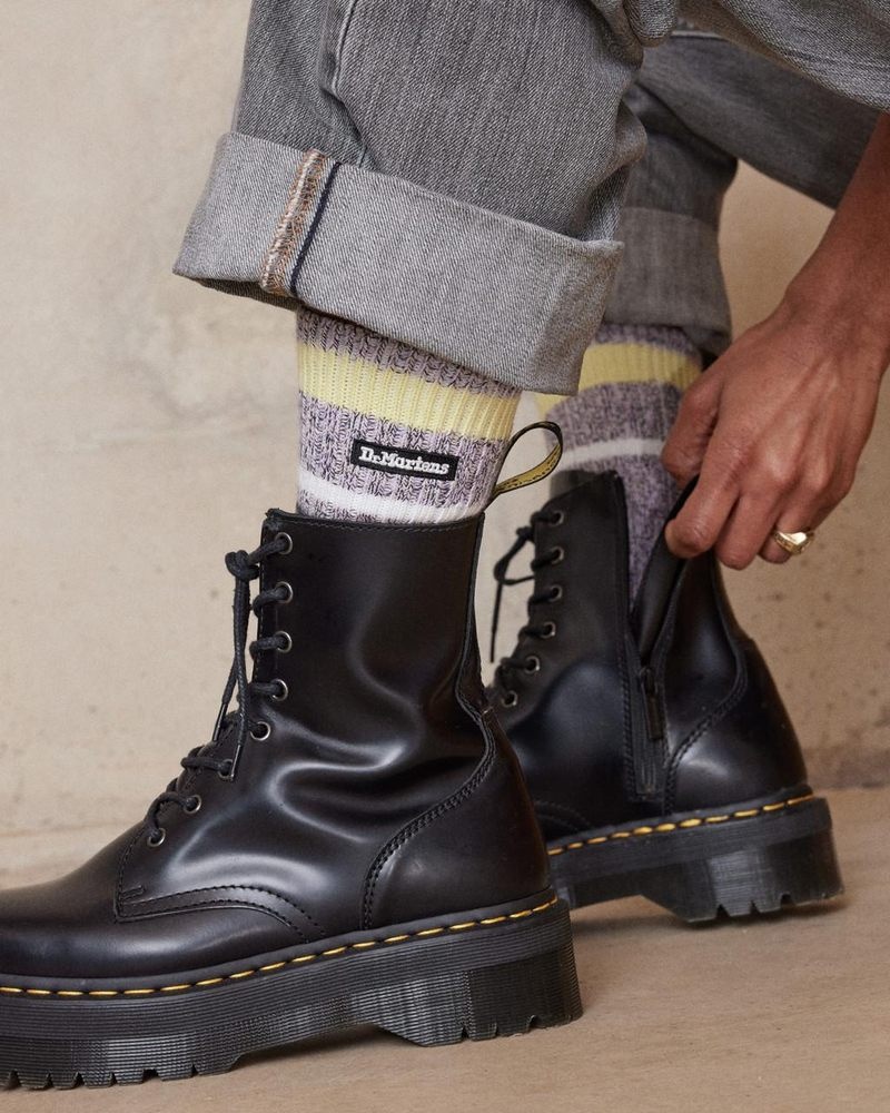 Calcetines Dr Martens Marl Organic Socks (Algodon Blend) Lilac | LS85-K5BZ