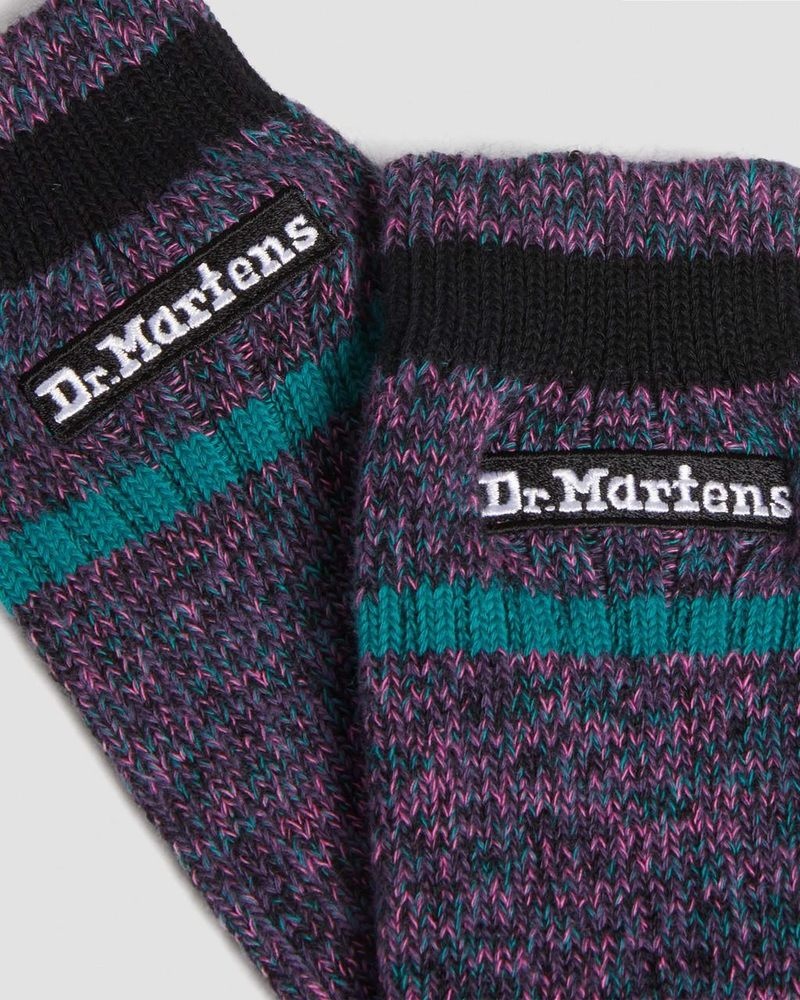 Calcetines Dr Martens Marl Organic Socks (Algodon Blend) Moradas | TJ06-X0YX