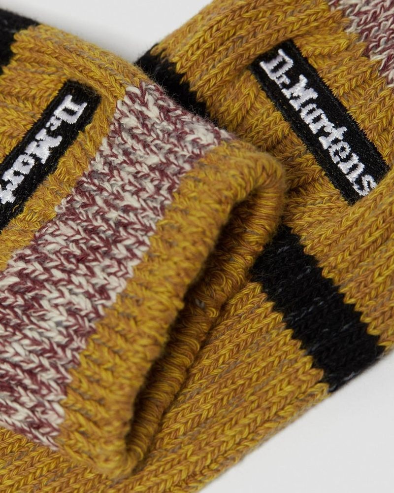 Calcetines Dr Martens Marl Organic Socks (Algodon Blend) Amarillo | KB38-G6RB