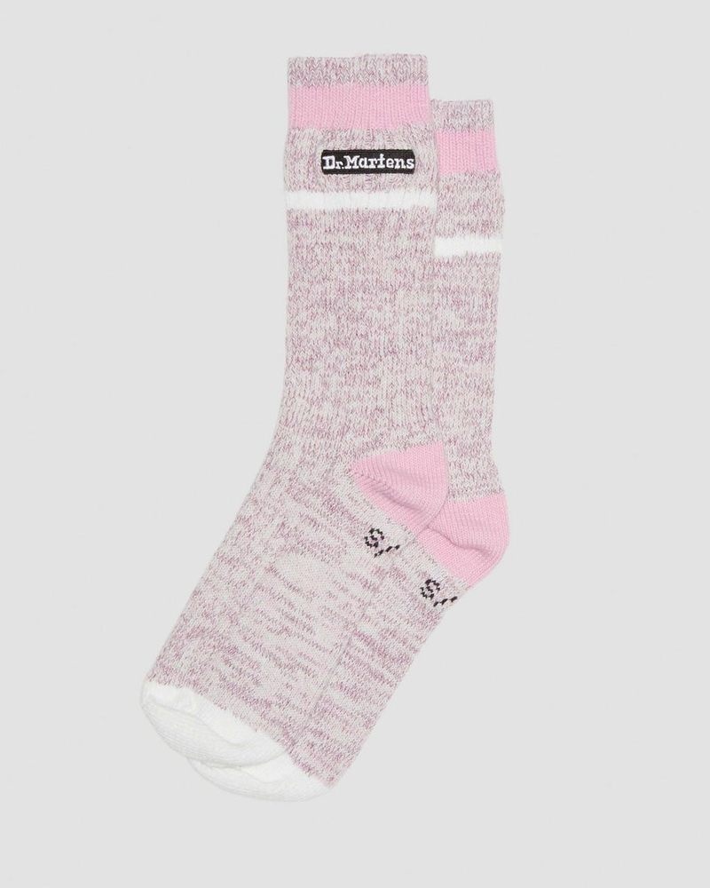 Calcetines Dr Martens Marl Organic Socks (Algodon Blend) Rosas | QG93-E5VC