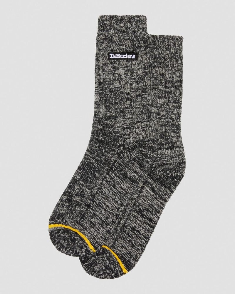 Calcetines Dr Martens Merino Organic Algodon Blend Socks (Organic Algodon Blend) Negras | CY40-O2SG