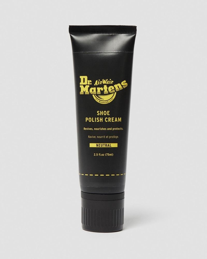 Cuidado del Calzado y Plantillas Dr Martens Neutrales Shoe Polish Cream 75ml Tube Negras | JQ81-A0JP