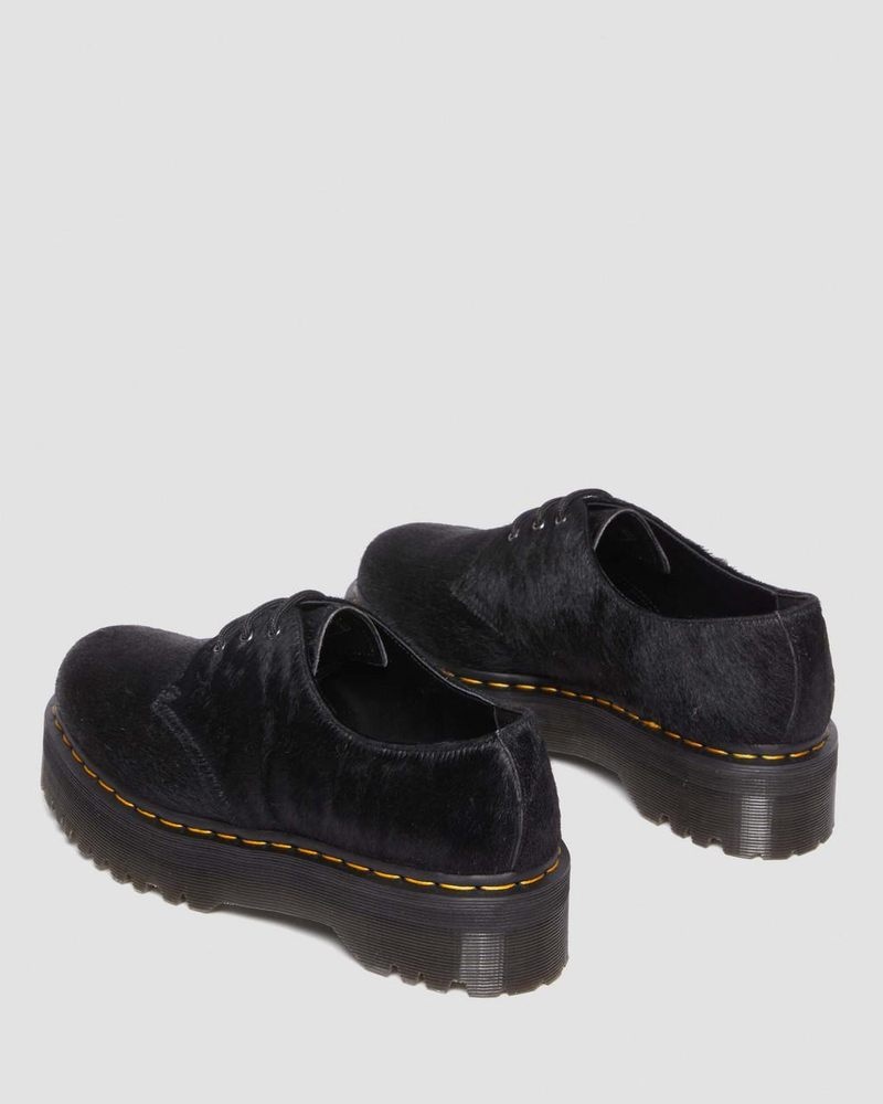 Plataformas Dr Martens 1461 Hair-On Plataforma Shoes (Hair On) Negras | GL97-P7SD