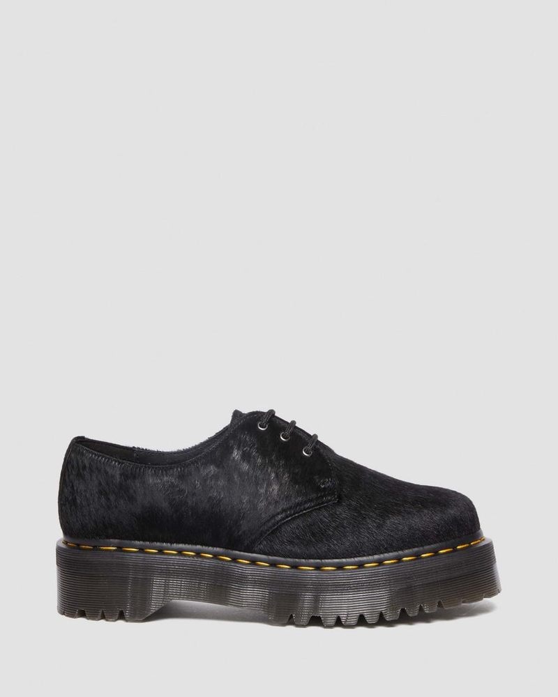 Plataformas Dr Martens 1461 Hair-On Plataforma Shoes (Hair On) Negras | GL97-P7SD