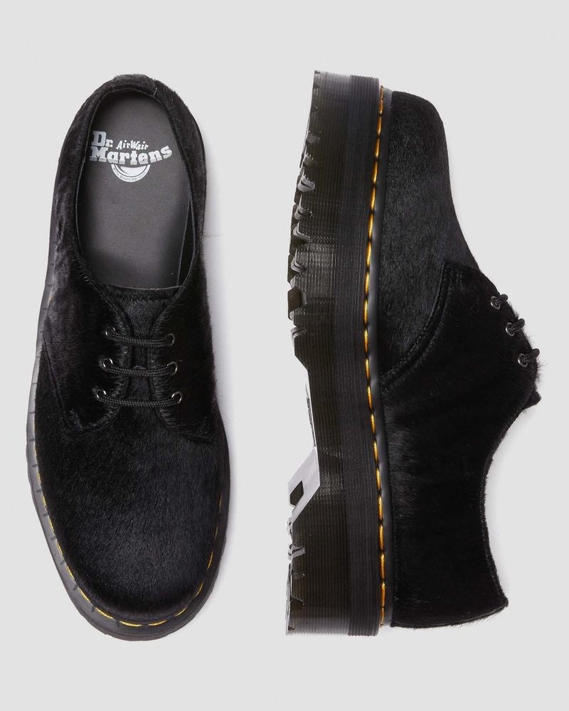 Plataformas Dr Martens 1461 Hair-On Plataforma Shoes (Hair On) Negras | GL97-P7SD