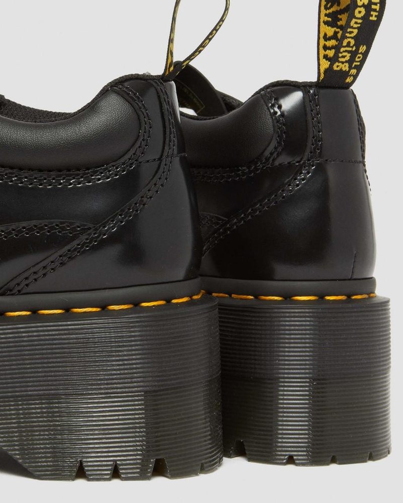 Plataformas Dr Martens 5-Eye Max Buttero Cuero Plataforma Shoes (Buttero) Negras | FK84-T1VZ