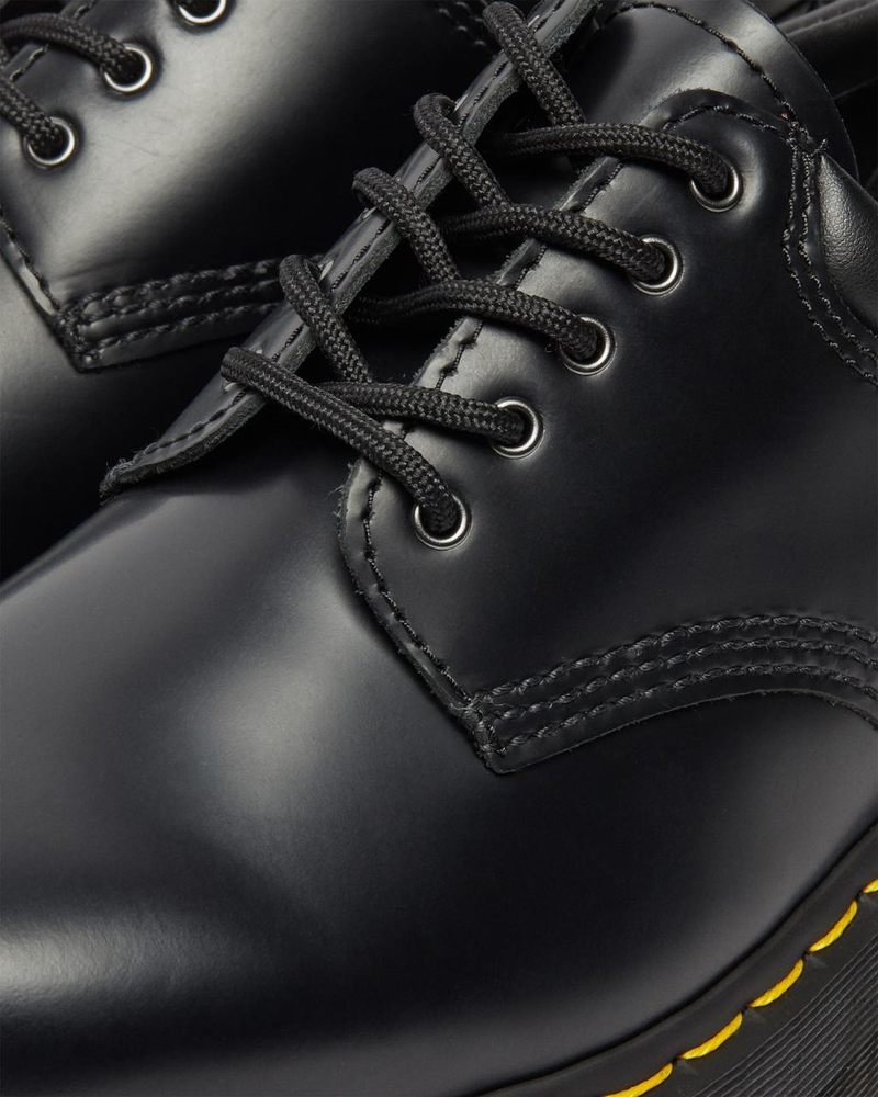 Plataformas Dr Martens 8053 Cuero Plataforma Casuales Shoes (Polished Smooth) Negras | SX56-S2YW