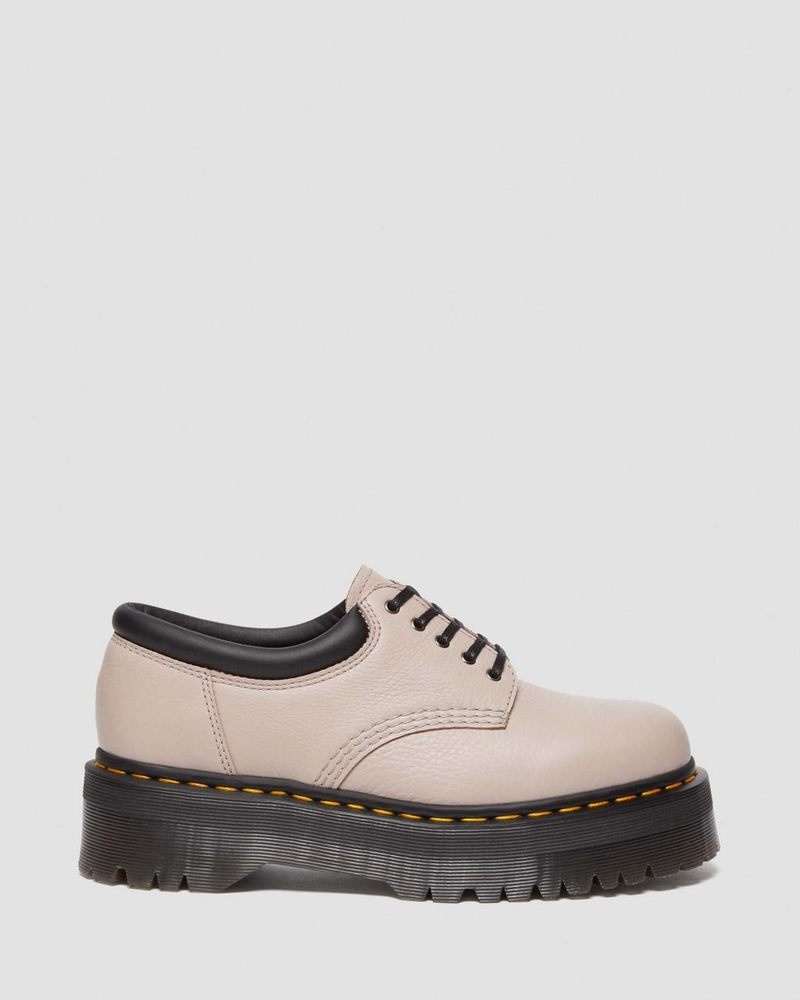 Plataformas Dr Martens 8053 Pisa Cuero Plataforma Casuales Shoes (Pisa) Vintage Taupe | AU21-O5YQ