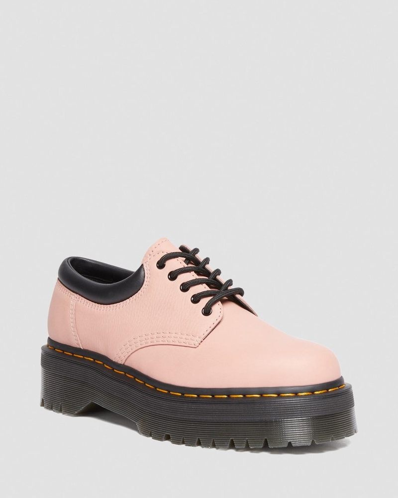 Plataformas Dr Martens 8053 Pisa Cuero Plataforma Casuales Shoes (Pisa) Beige | FS70-A4CK