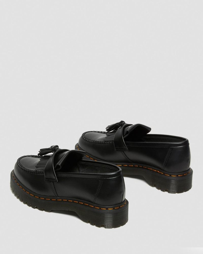 Plataformas Dr Martens Adrian Bex Smooth Cuero Tassel Loafers (Smooth Cuero) Negras | WP15-U2YF