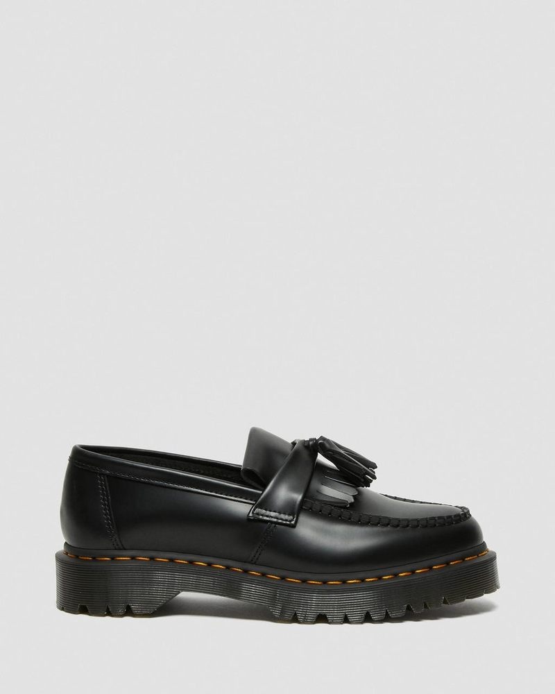 Plataformas Dr Martens Adrian Bex Smooth Cuero Tassel Loafers (Smooth Cuero) Negras | WP15-U2YF