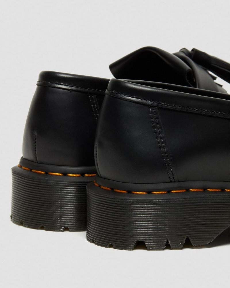 Plataformas Dr Martens Adrian Bex Smooth Cuero Tassel Loafers (Smooth Cuero) Negras | WP15-U2YF