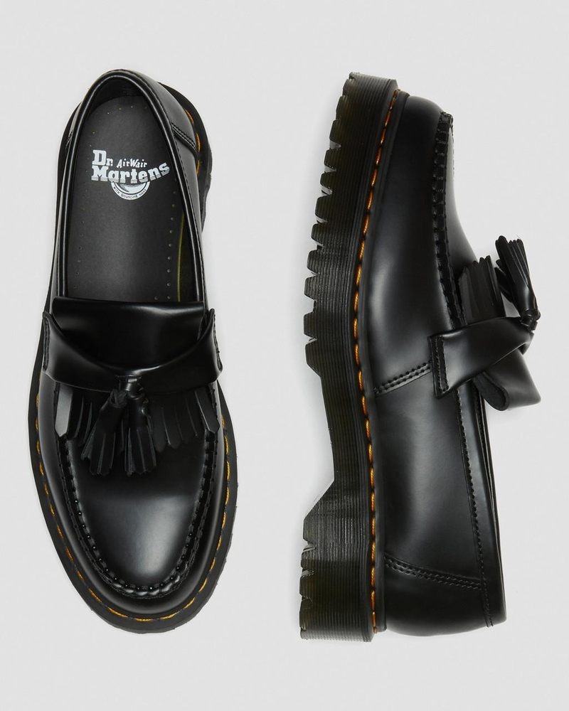 Plataformas Dr Martens Adrian Bex Smooth Cuero Tassel Loafers (Smooth Cuero) Negras | WP15-U2YF