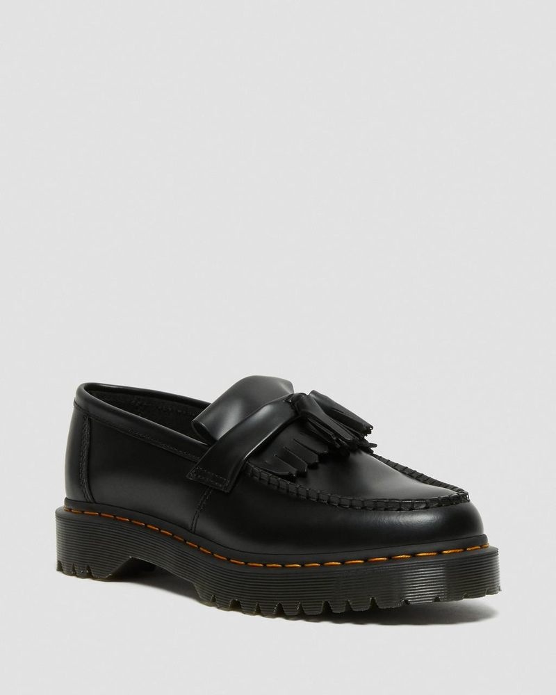 Plataformas Dr Martens Adrian Bex Smooth Cuero Tassel Loafers (Smooth Cuero) Negras | WP15-U2YF