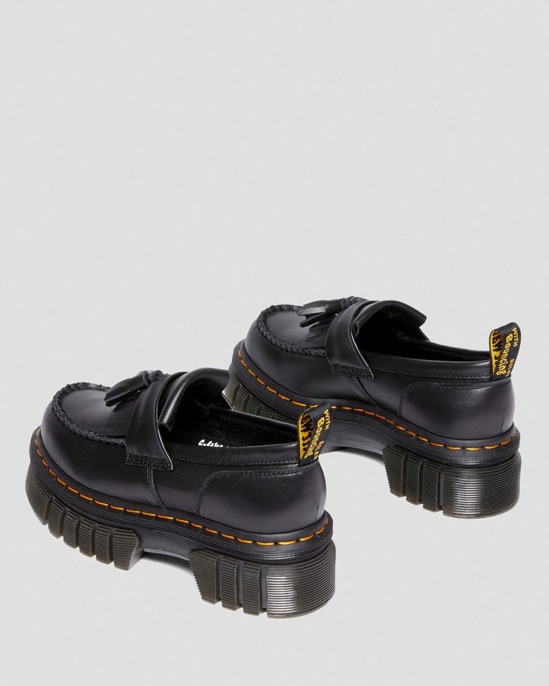 Plataformas Dr Martens Audrick Nappa Lux Plataforma Loafers (Nappa Lux) Negras | TX78-I0EN