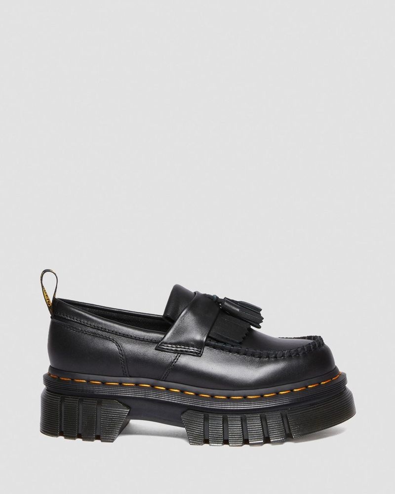 Plataformas Dr Martens Audrick Nappa Lux Plataforma Loafers (Nappa Lux) Negras | TX78-I0EN