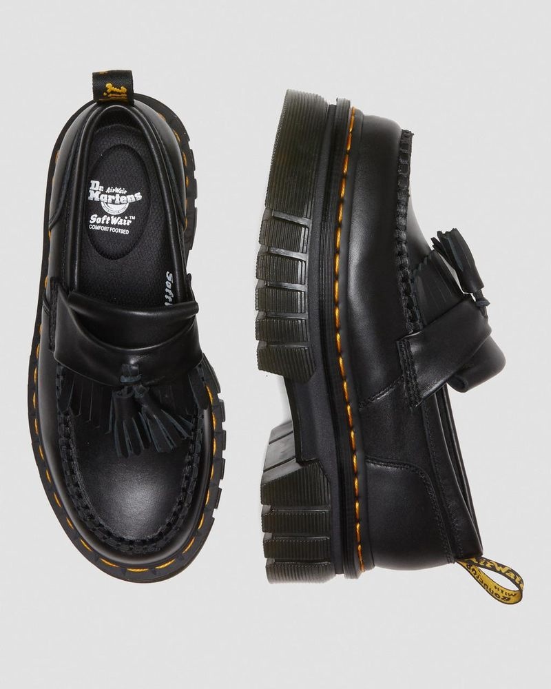 Plataformas Dr Martens Audrick Nappa Lux Plataforma Loafers (Nappa Lux) Negras | TX78-I0EN