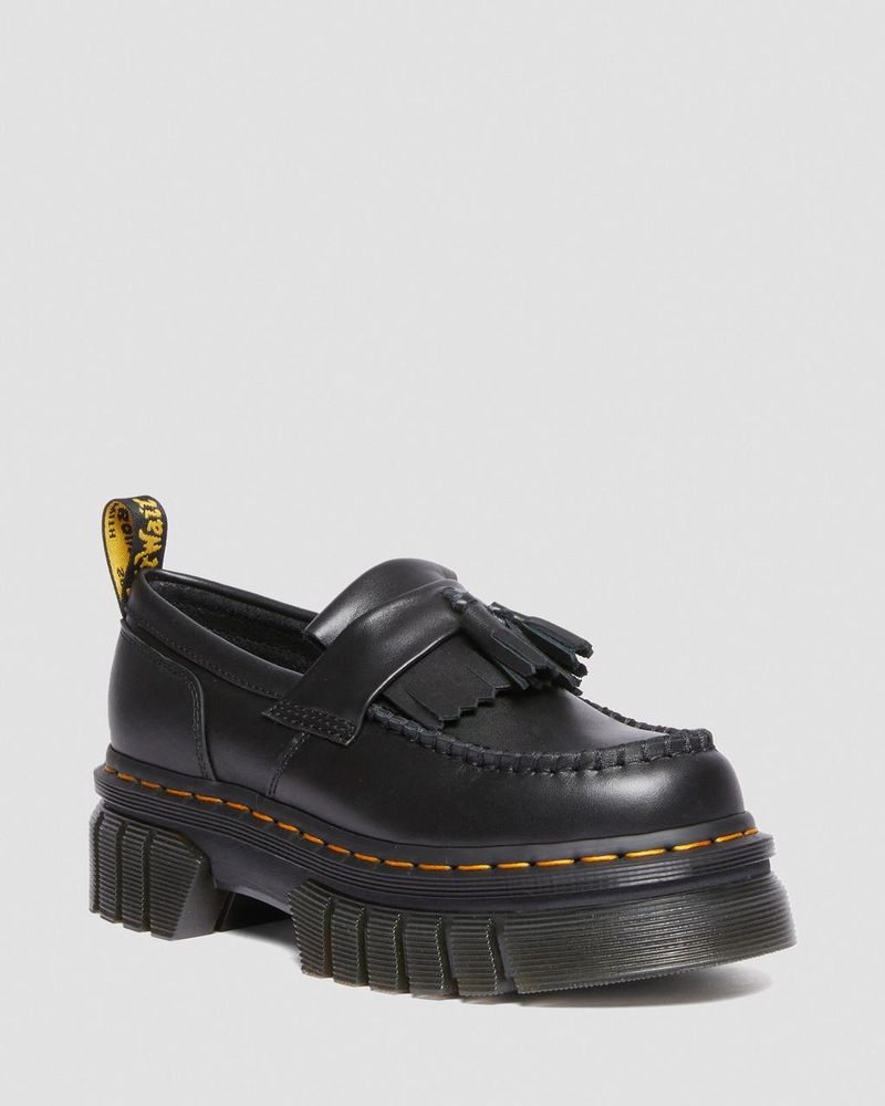 Plataformas Dr Martens Audrick Nappa Lux Plataforma Loafers (Nappa Lux) Negras | TX78-I0EN