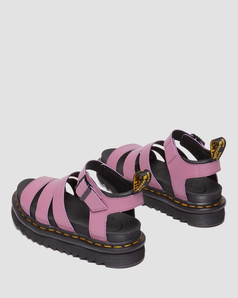 Sandalias Dr Martens Blaire Athena Cuero Correa Sandals (Athena) Moradas | CA88-A1IV