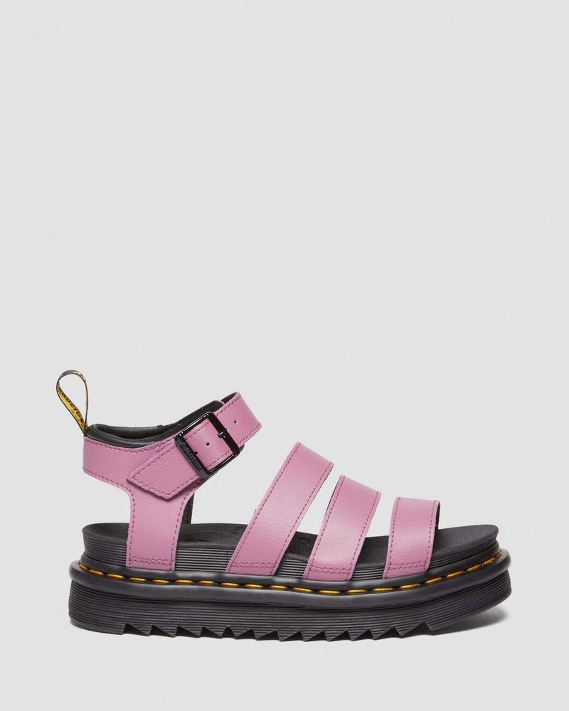 Sandalias Dr Martens Blaire Athena Cuero Correa Sandals (Athena) Moradas | CA88-A1IV