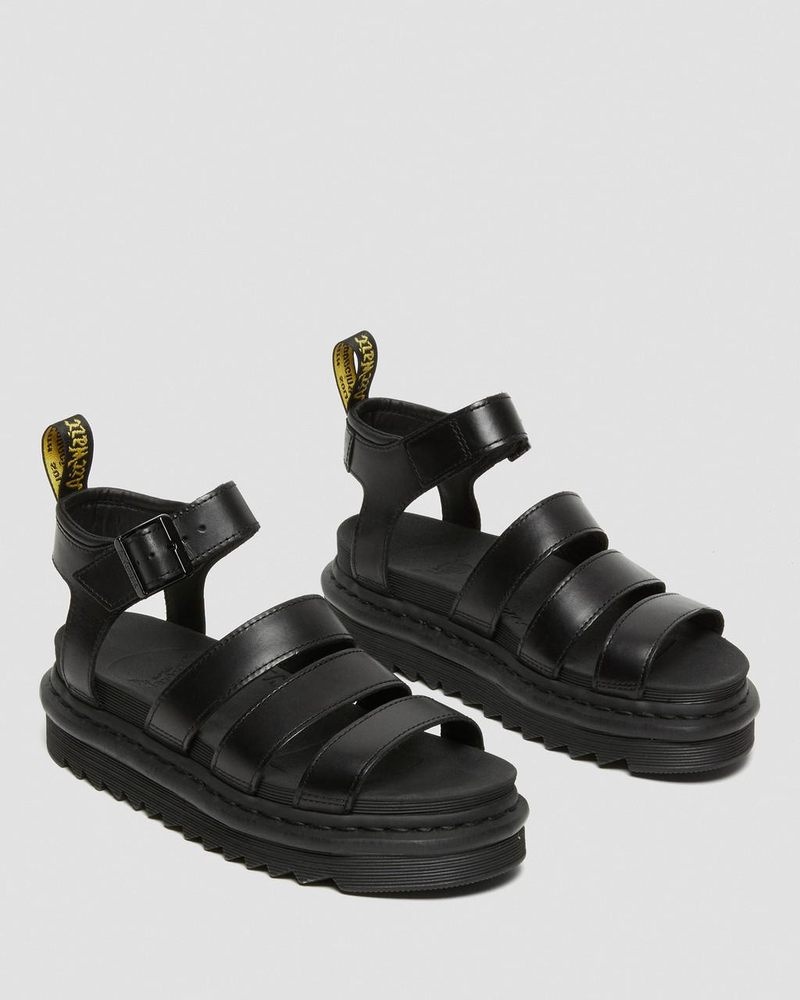 Sandalias Dr Martens Blaire - Brando Cuero Correa Sandals (Brando) Negras | PJ15-N6PN