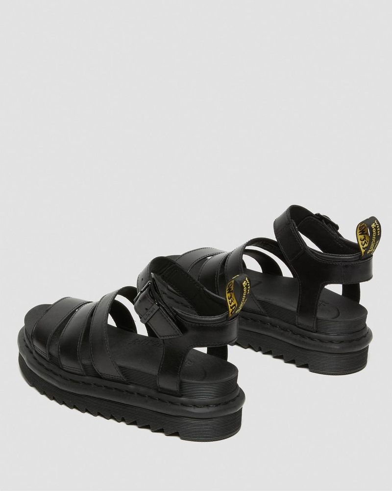 Sandalias Dr Martens Blaire - Brando Cuero Correa Sandals (Brando) Negras | PJ15-N6PN