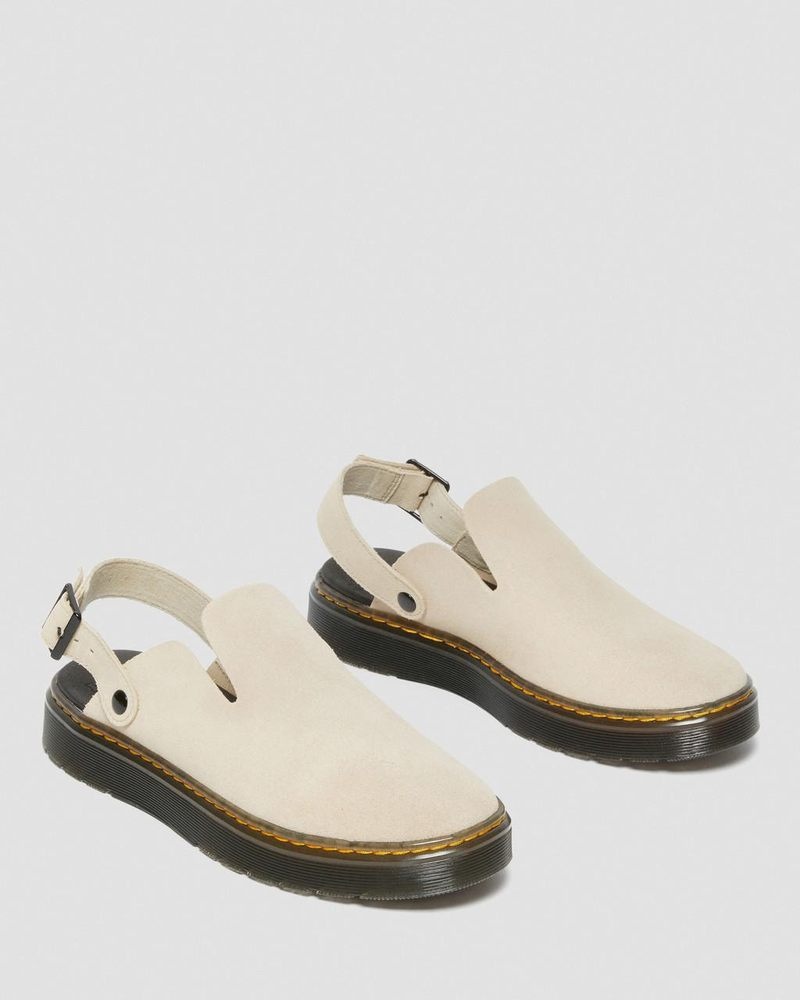 Sandalias Dr Martens Carlson Gamuza Casuales Destalonadas Mules (E.H.Gamuza) Sand | IX00-Z8YM