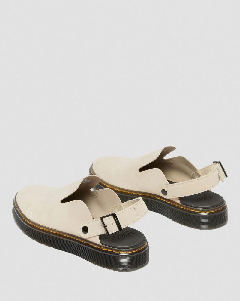 Sandalias Dr Martens Carlson Gamuza Casuales Destalonadas Mules (E.H.Gamuza) Sand | IX00-Z8YM