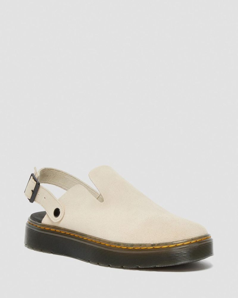 Sandalias Dr Martens Carlson Gamuza Casuales Destalonadas Mules (E.H.Gamuza) Sand | IX00-Z8YM