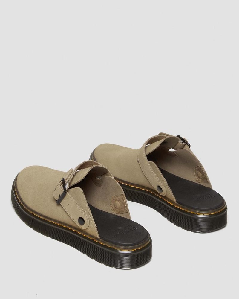 Sandalias Dr Martens Carlson Gamuza Casuales Destalonadas Mules (E.H.Gamuza) Savannah Tan | RW12-B5PN