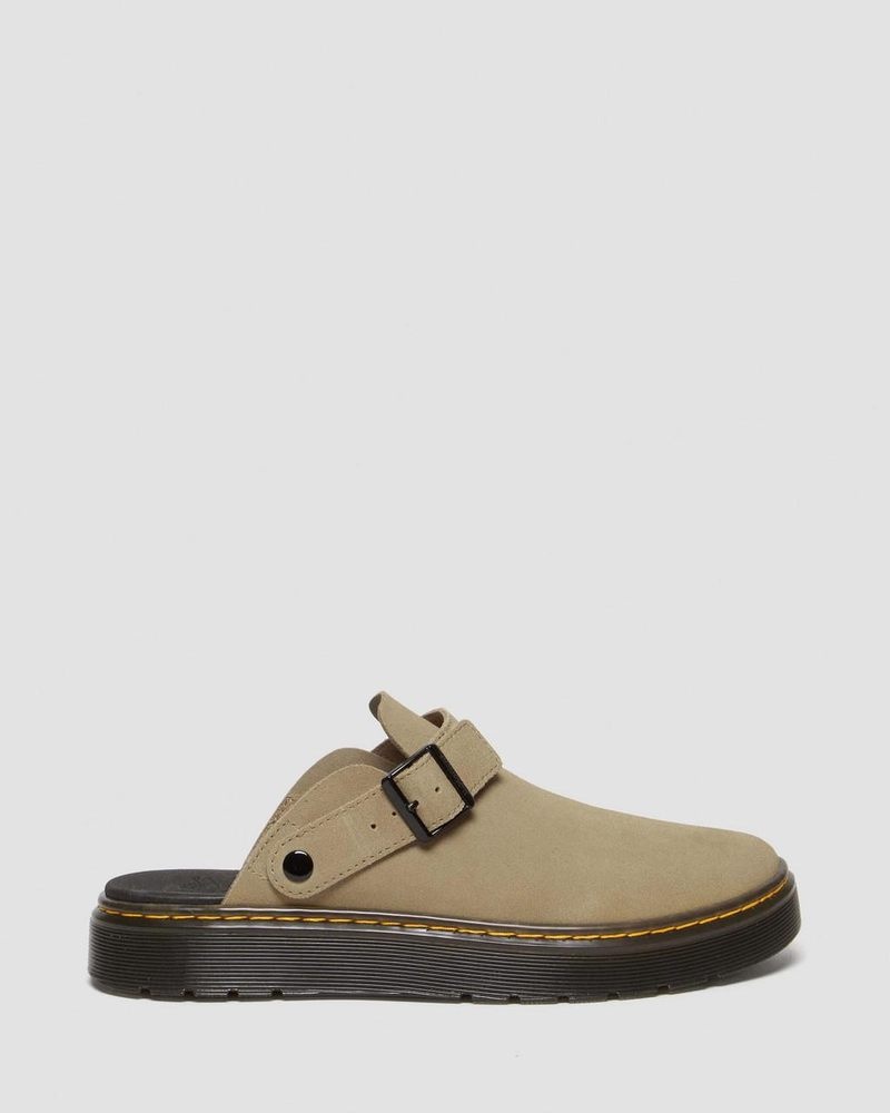 Sandalias Dr Martens Carlson Gamuza Casuales Destalonadas Mules (E.H.Gamuza) Savannah Tan | RW12-B5PN