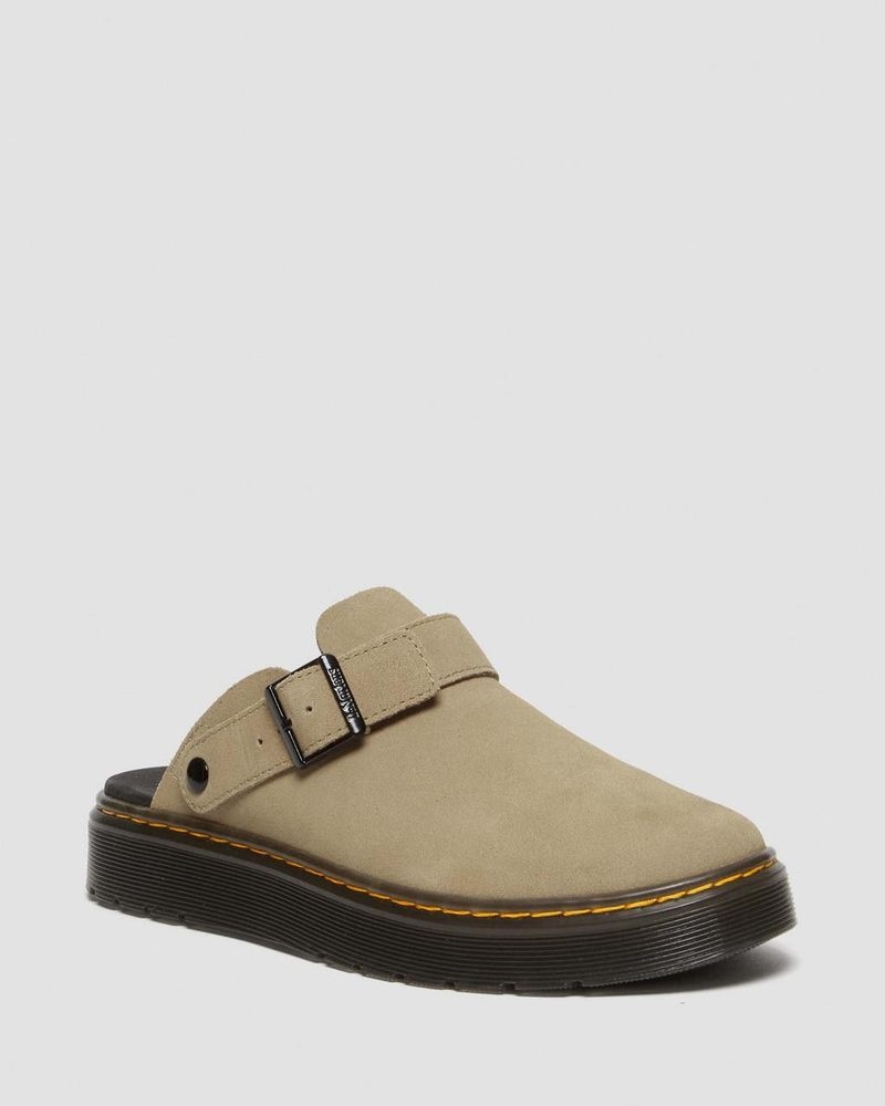 Sandalias Dr Martens Carlson Gamuza Casuales Destalonadas Mules (E.H.Gamuza) Savannah Tan | RW12-B5PN