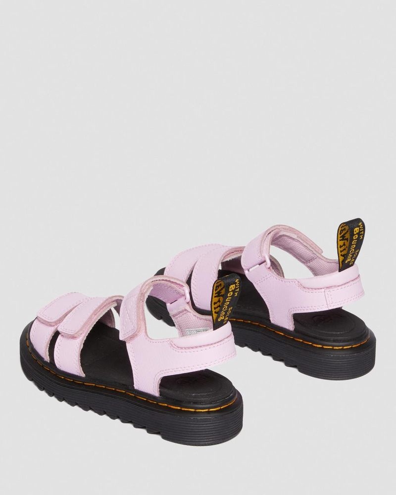 Sandalias Dr Martens Junior Klaire Athena Cuero Correa Sandals (Athena) Rosas | AW48-E6OJ