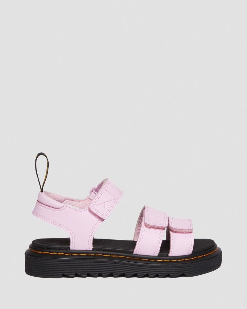 Sandalias Dr Martens Junior Klaire Athena Cuero Correa Sandals (Athena) Rosas | AW48-E6OJ