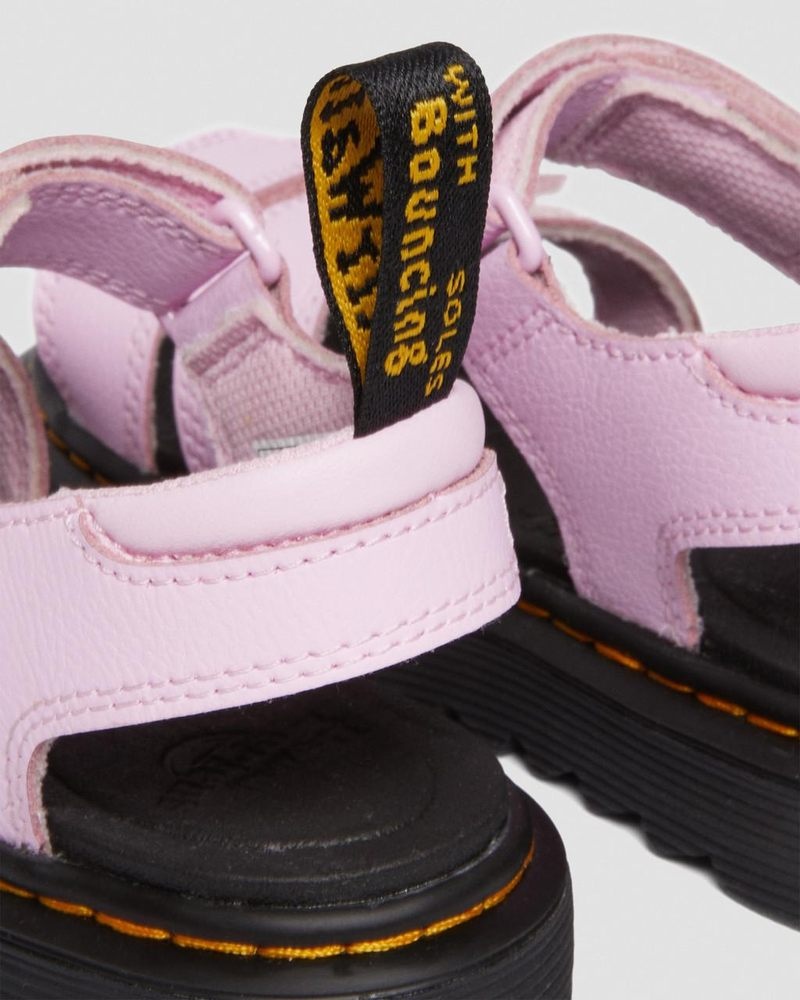 Sandalias Dr Martens Junior Klaire Athena Cuero Correa Sandals (Athena) Rosas | AW48-E6OJ