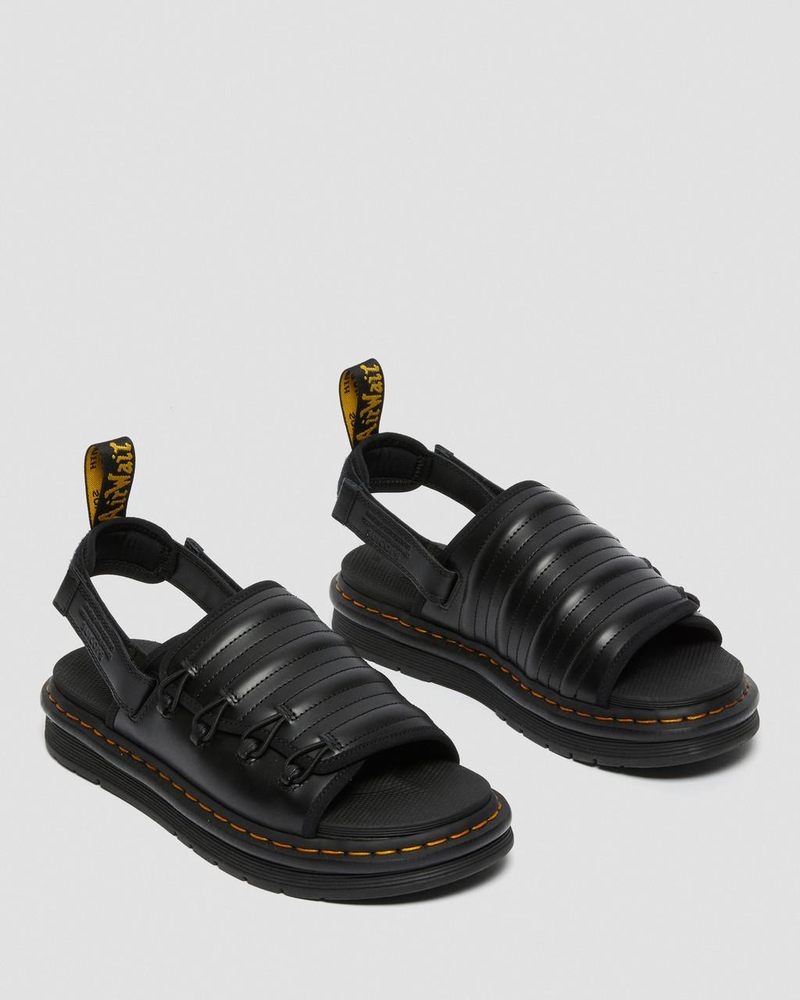 Sandalias Dr Martens Mura Suicoke Cuero Sandals Negras | ZB96-U6SD