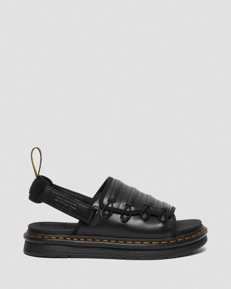 Sandalias Dr Martens Mura Suicoke Cuero Sandals Negras | ZB96-U6SD