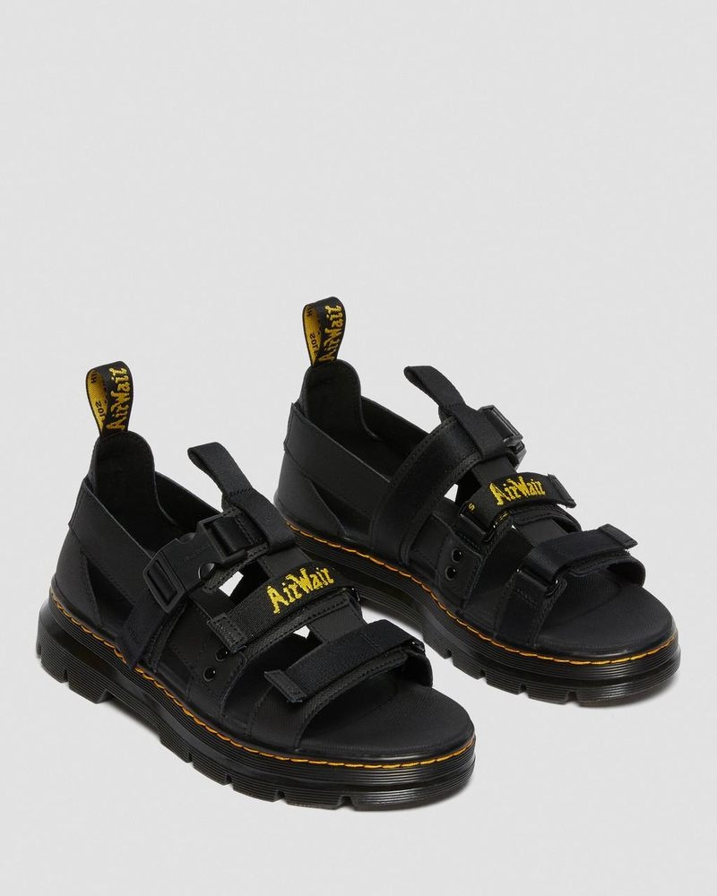 Sandalias Dr Martens Pearson Webbing Sandals (Element+Webbing) Negras | EL75-A2CG