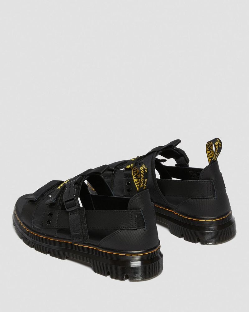 Sandalias Dr Martens Pearson Webbing Sandals (Element+Webbing) Negras | EL75-A2CG