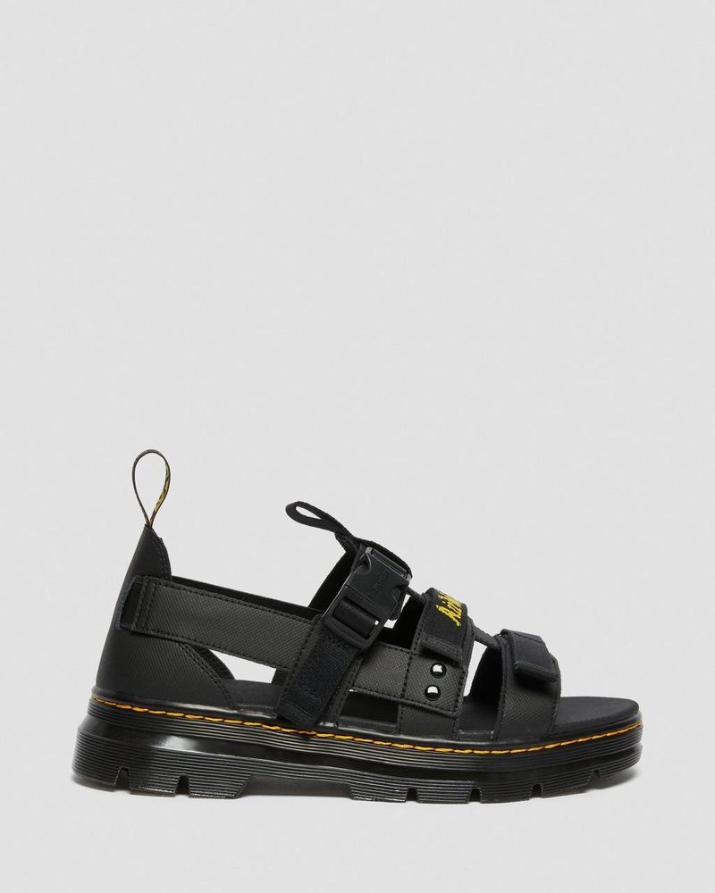 Sandalias Dr Martens Pearson Webbing Sandals (Element+Webbing) Negras | EL75-A2CG