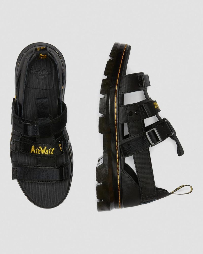 Sandalias Dr Martens Pearson Webbing Sandals (Element+Webbing) Negras | EL75-A2CG