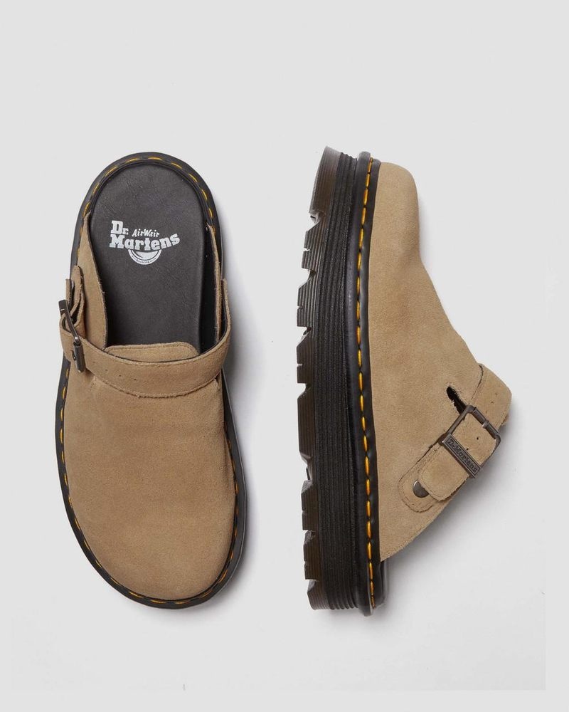 Sandalias Dr Martens Zebzag Gamuza Casuales Destalonadas Plataforma Mules (E.H.Gamuza) Savannah Tan | TX57-L3AF