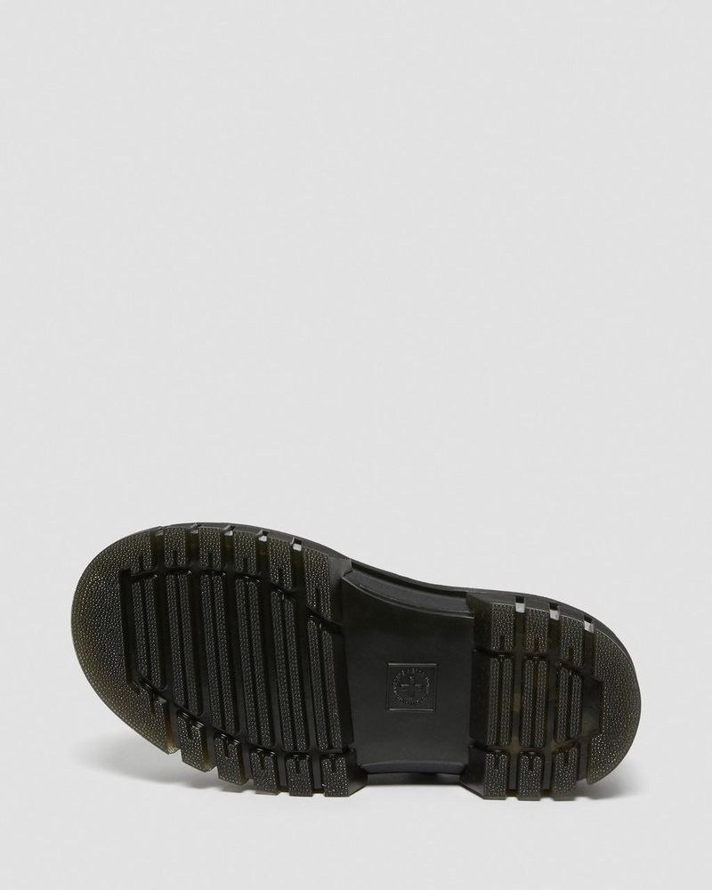 Sandalias de Plataforma Dr Martens Ricki Nappa Lux Cuero 3-Correa Plataforma Sandals (Nappa Lux) Negras | TO50-R7ZX