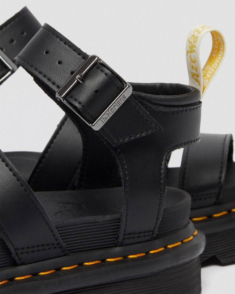 Sandalias de Plataforma Dr Martens Vegan Blaire - Felix Gladiator Sandals (Felix Rub Off) Negras | LL73-N7AE