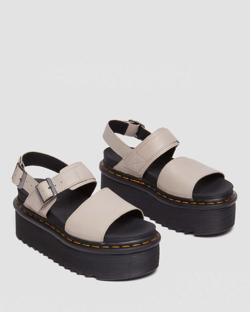 Sandalias de Plataforma Dr Martens Voss Pisa Cuero Plataforma Sandals (Pisa) | XF54-X2UV