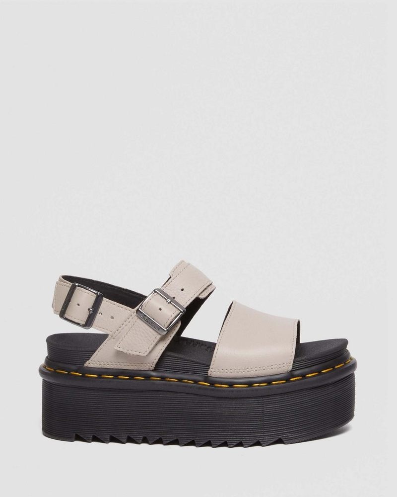 Sandalias de Plataforma Dr Martens Voss Pisa Cuero Plataforma Sandals (Pisa) | XF54-X2UV