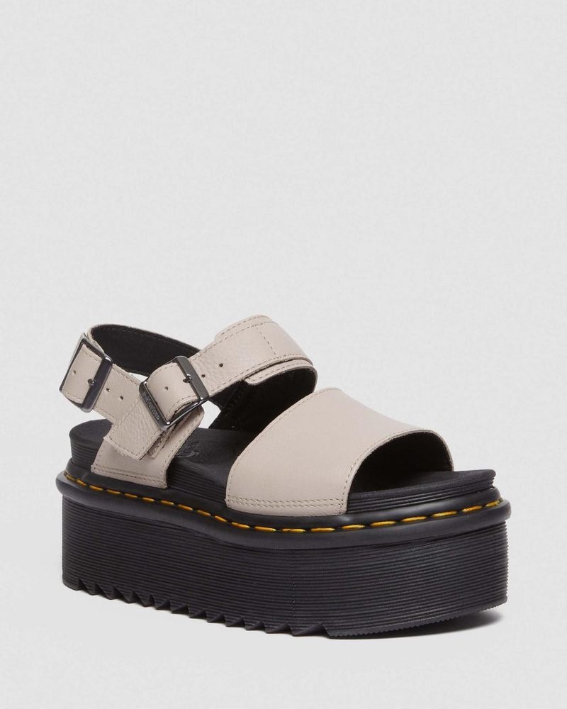 Sandalias de Plataforma Dr Martens Voss Pisa Cuero Plataforma Sandals (Pisa) | XF54-X2UV