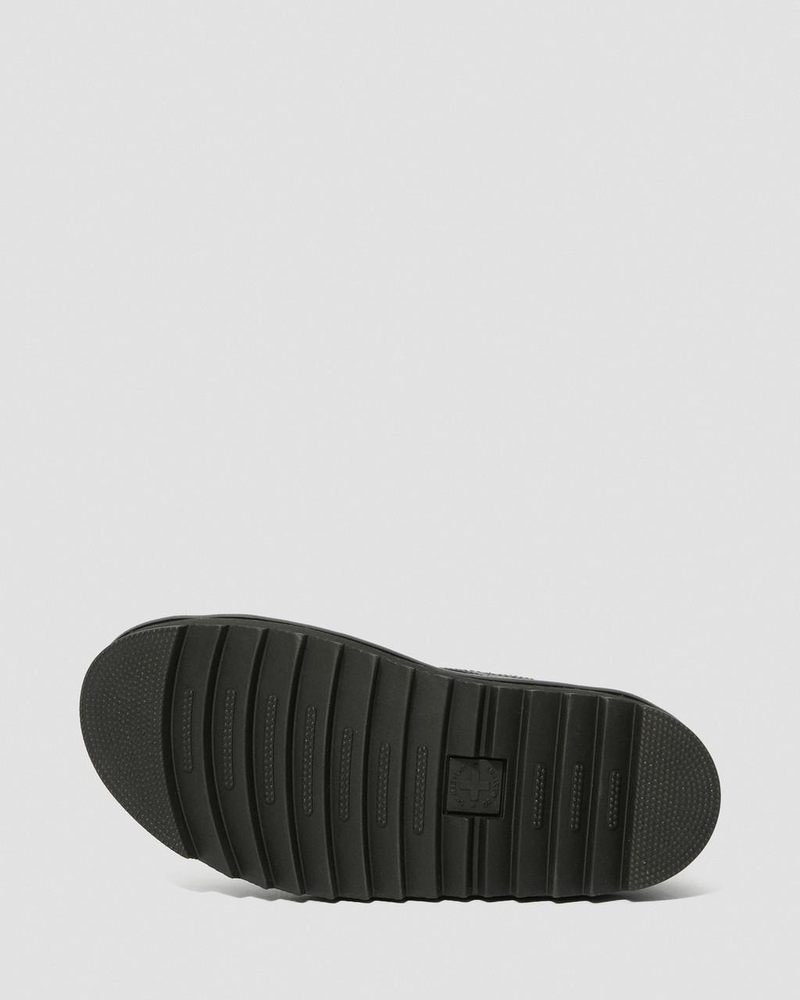 Sandalias de Plataforma Dr Martens Voss - Cuero Correa Sandals (Hydro Cuero) Negras | YO04-A5RH