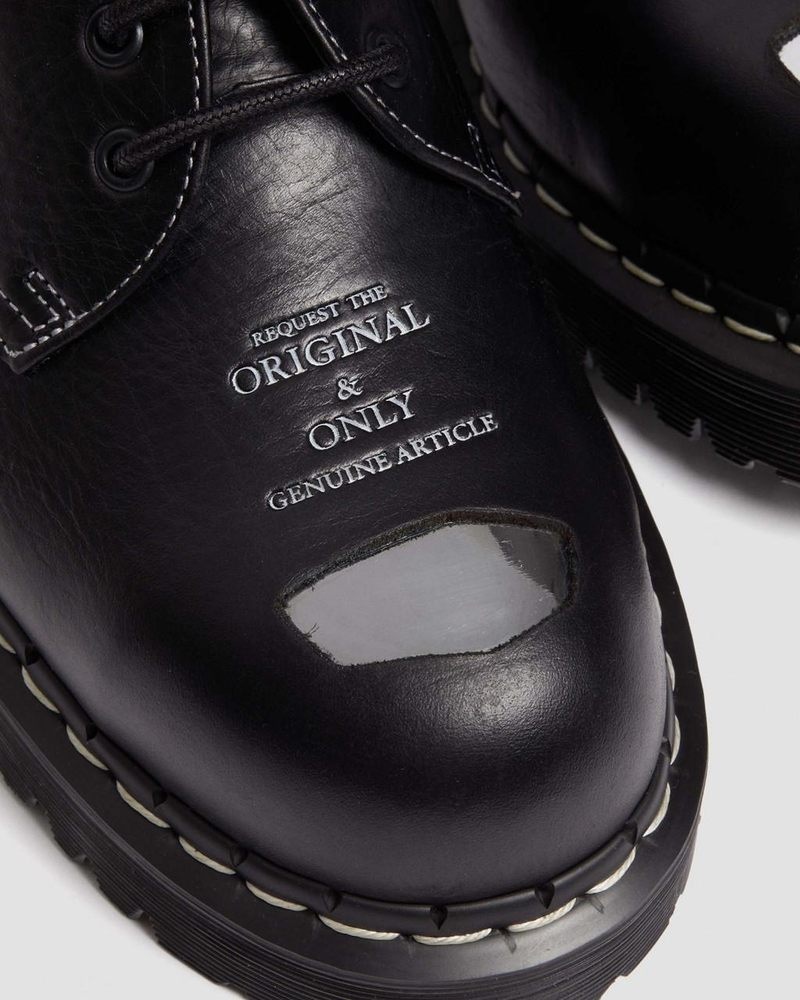 Zapatos Dr Martens 1461 Bex Exposed Steel Puntera Oxford Shoes (Overdrive) Negras | SK70-Y9EL