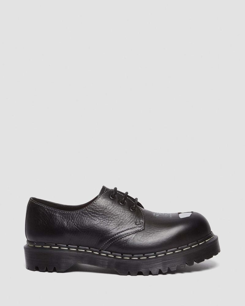 Zapatos Dr Martens 1461 Bex Exposed Steel Puntera Oxford Shoes (Overdrive) Negras | SK70-Y9EL